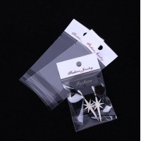 customized Plastic Header Self-Adhesive Slider Plastic pp slider bag