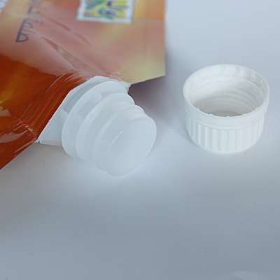 full color printing stand up spout pouch bags caramel sauce packaging