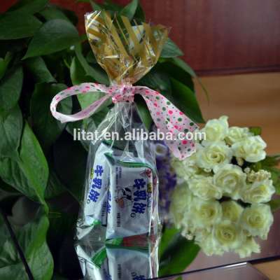 Colorful custom printing plastic gift bag/cellophane gift bags/gift package bag