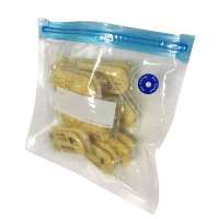 Eco-friendly reusable transparent plastic food package vacuum storage bag