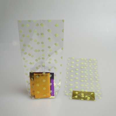 block bottom bag transparent clear cellophane opp plastic square bottom bag flat bottom bags